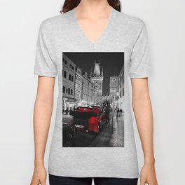Minimalist Prague V Neck T Shirt