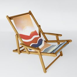 Abstract Landscape No5 Sling Chair