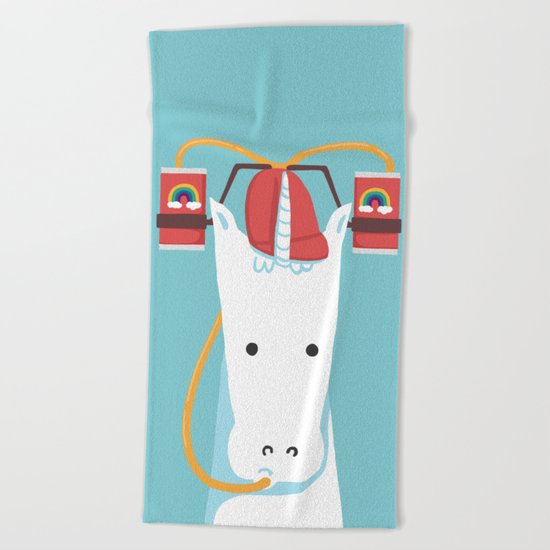 Rainbow Juice Beach Towel