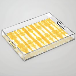 Yellow Tiki Shibori Acrylic Tray