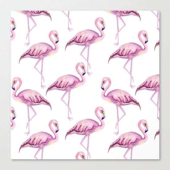 Pink flamingo Canvas Print