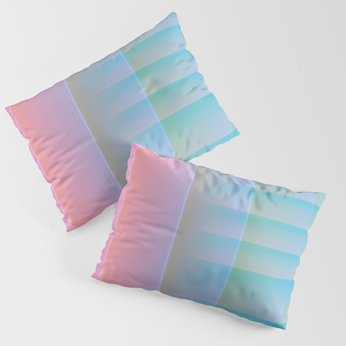 Abstraction_NEW_GRADIENT_DAWN_COLOR_TONE_PATTERN_POP_ART_0707A Pillow Sham