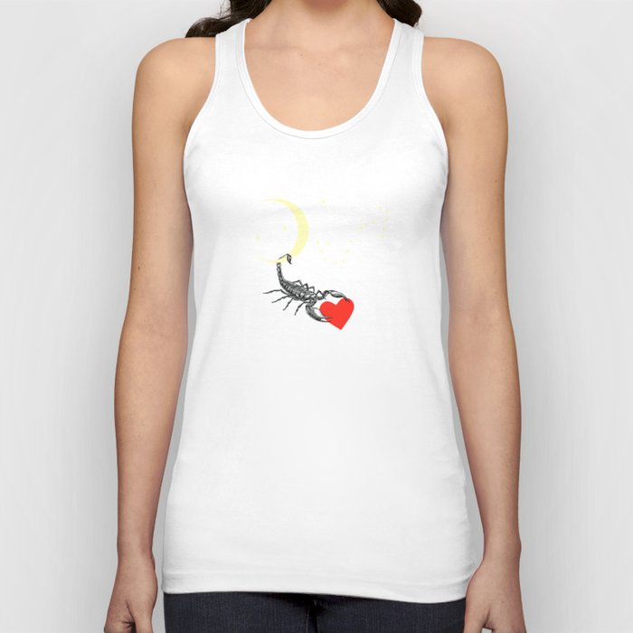 Scorpion in Love - Zodiac Sign Illustration for Valentine's Day Tank Top