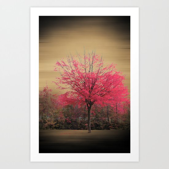 Pink Tree Art Print