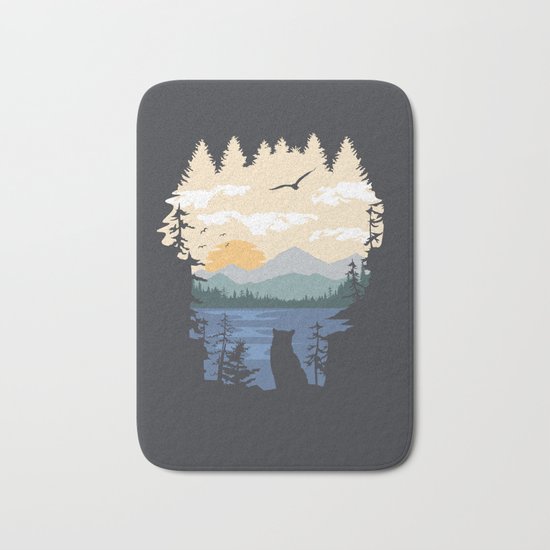 Mountain Lion Wilderness Bath Mat