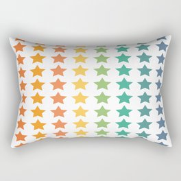 stars in different colors Rectangular Pillow