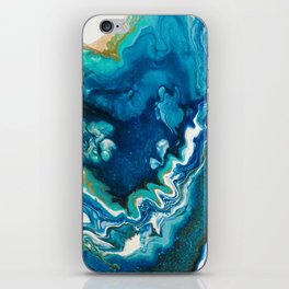 Blue Agate Waters iPhone Skin