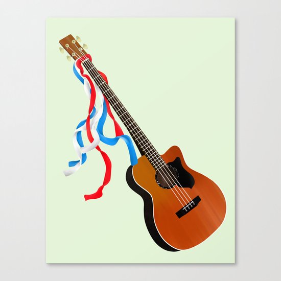 Acoustic Bass Canvas Print