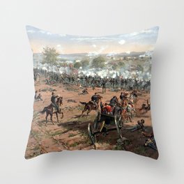 The Battle of Gettysburg Throw Pillow