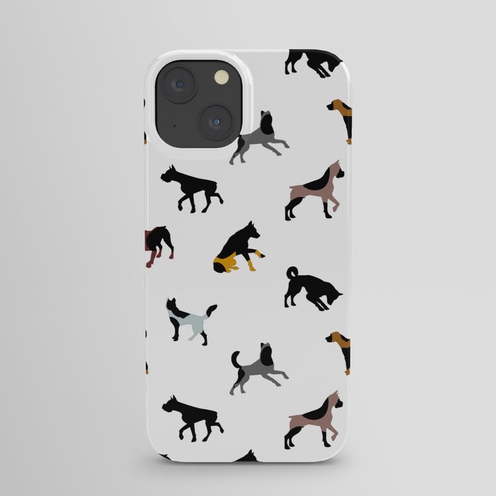 Puppies,dogs,pattern,animals,Scandinavian style  iPhone Case