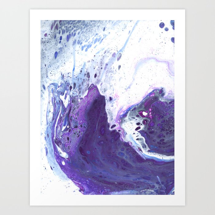 Violet Waves Art Print