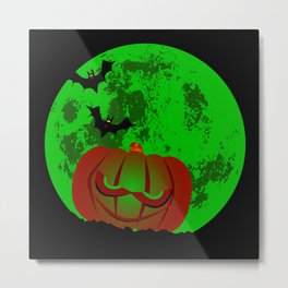 Full Halloween Moon Metal Print