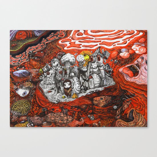 Islands in Red Sea Canvas Print