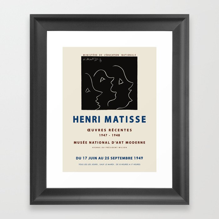 Henri Matisse. Exhibition poster for Musee Nationale d'Art Moderne in ...