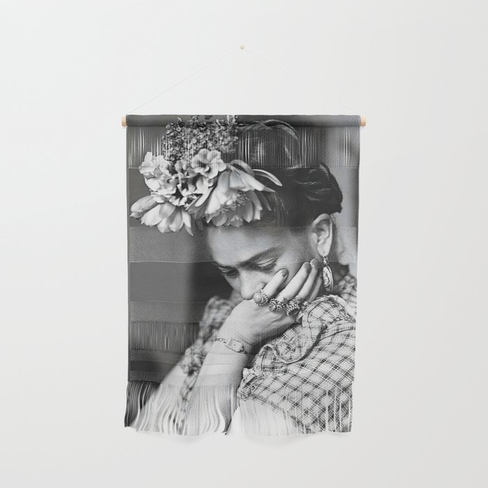 Frida Print Frida Kahlo Print Black & White Photography Artist Fashion Wall Hanging