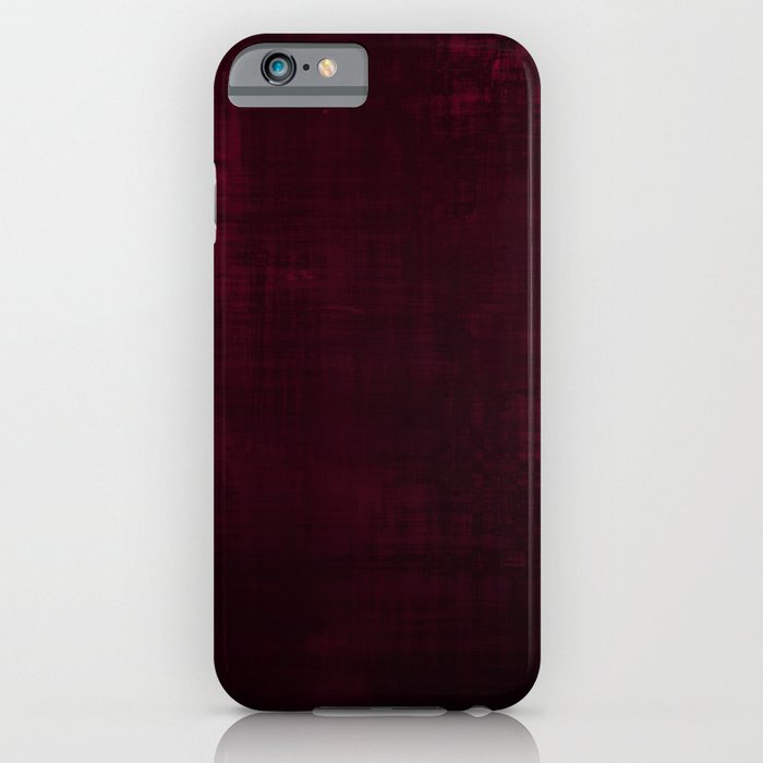 Red velvet grunge texture looking cool iPhone Case