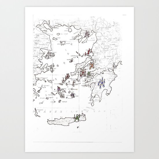 Greece Art Print