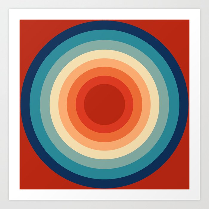 Concentric Circles #1 Art Print