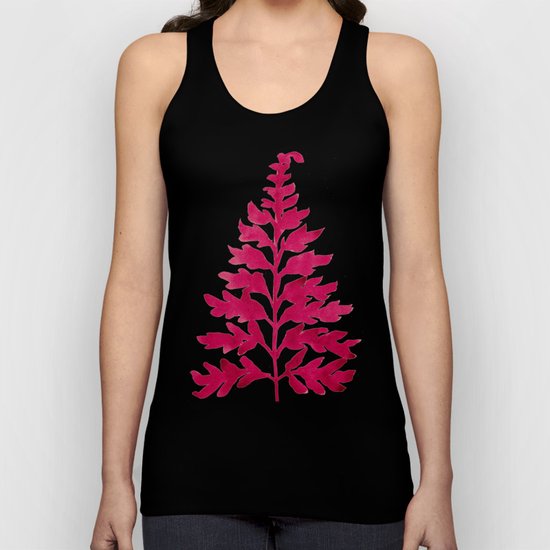 Pink Fern Unisex Tank Top