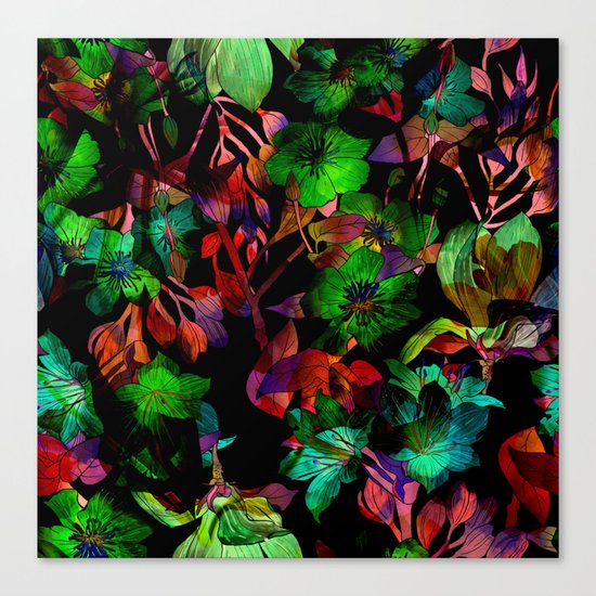Colorful Floral Pattern Canvas Print