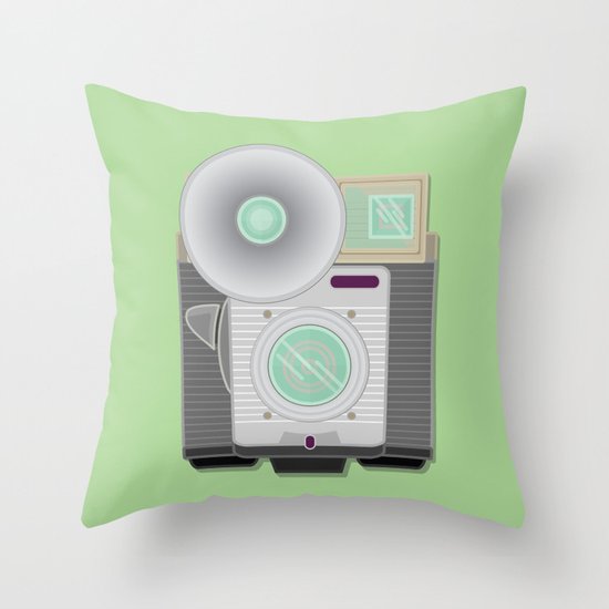 Retro Cam Throw Pillow