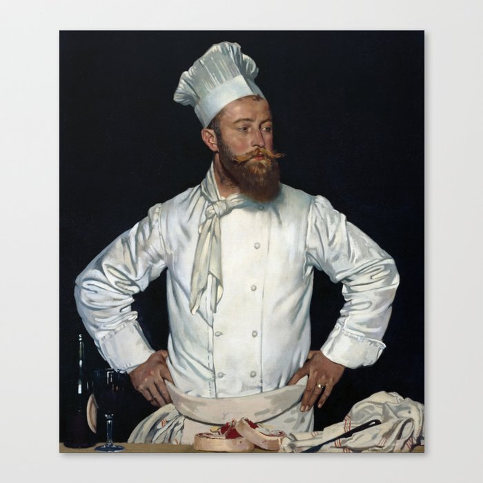 The Chef of the Hotel Chatham, Paris by William Orpen Canvas Print