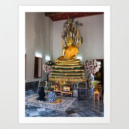 Buddha Chinnaraj, Wat Phra Si Mahathat Worawihan Wat Yai, Phitsanulok, Thailand Art Print