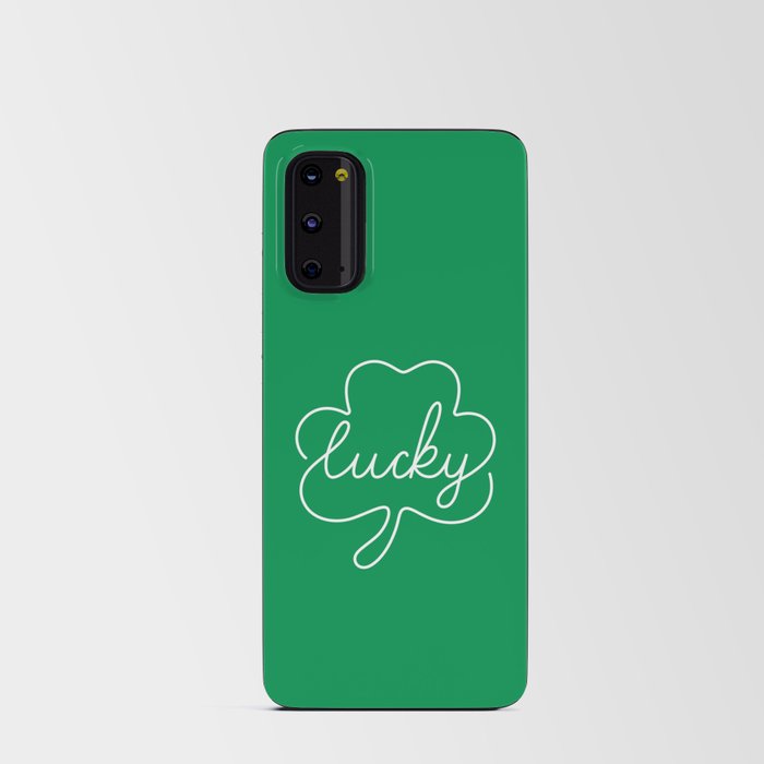 Lucky shamrock one line style Android Card Case