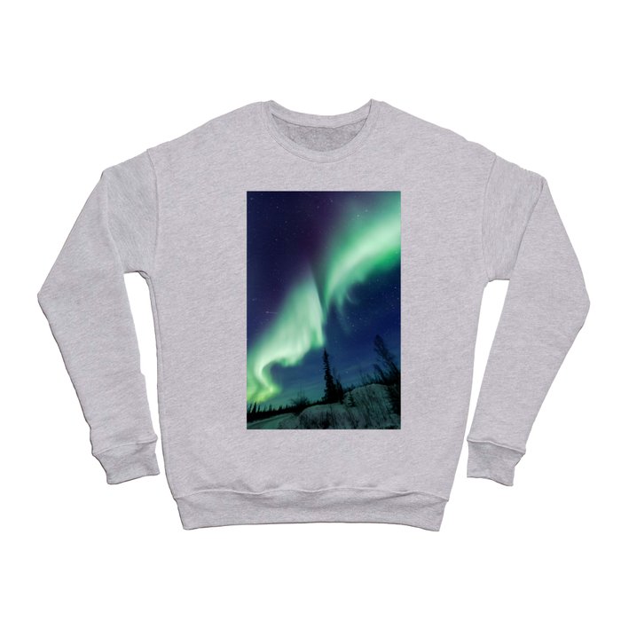 Northern Lights and shooting stars Crewneck Sweatshirt