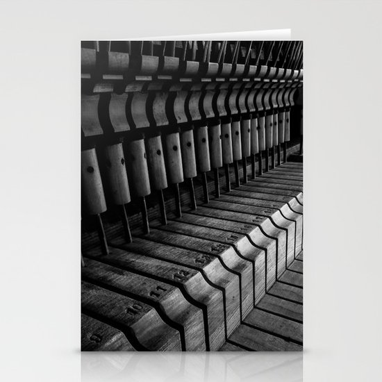 Silent Piano Keys Stationery Cards