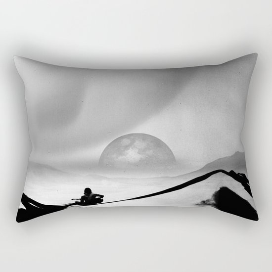 Black Space Song Rectangular Pillow