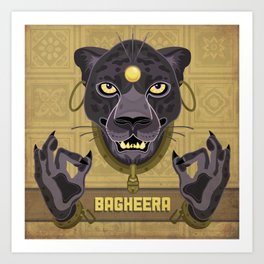 Bagheera Art Print