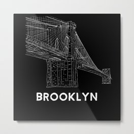 Brooklyn Bridge New York City Metal Print