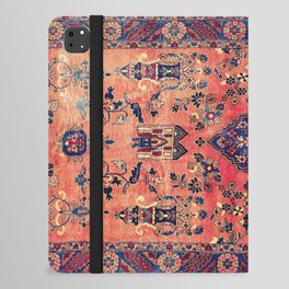 Kashan Central Persian Silk Rug Print iPad Folio Case