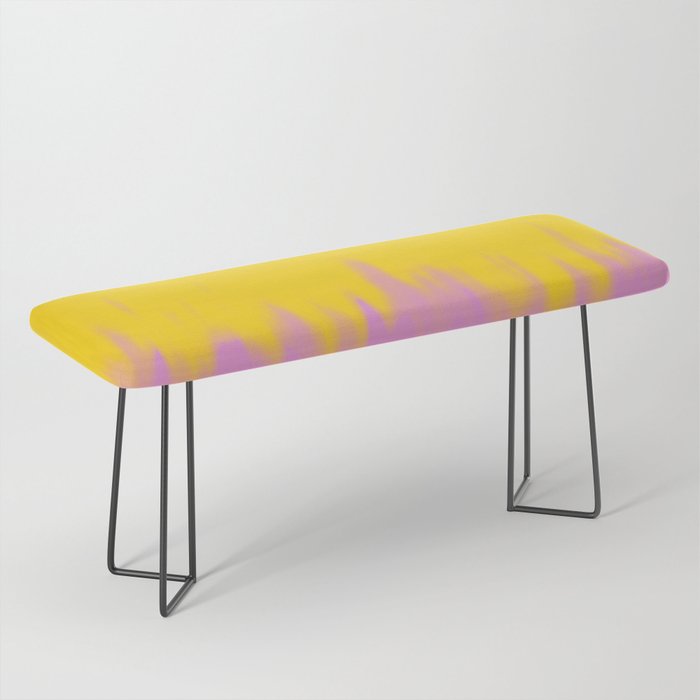 Paint Smear Yellow Pink Bench
