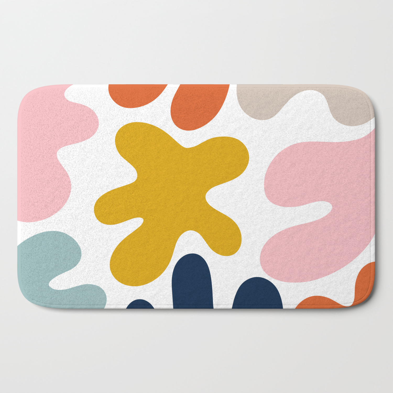 Blob Collage Multi Bath Mat By Darngooood Society6