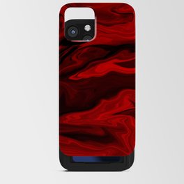 Blood Red Marble iPhone Card Case