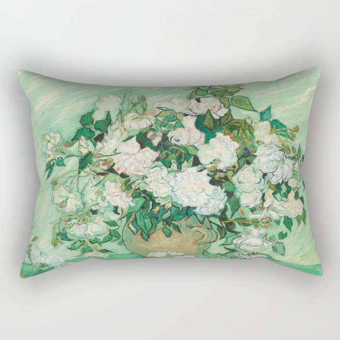 Roses - Still Life, Vincent van Gogh Rectangular Pillow