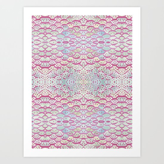 scales and dots Art Print