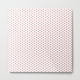 Small Red heart pattern Metal Print | Background, Vintage, Small, Romance, Simple, Love, Graphicdesign, Valentine, Red, Redheart 