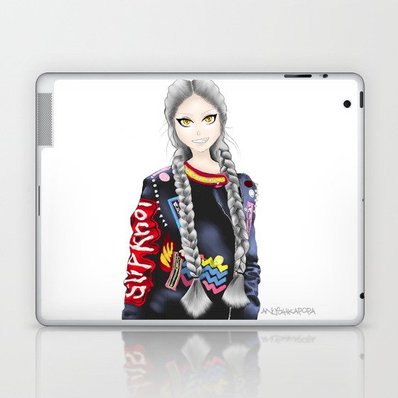 Anime Girl Laptop Ipad Skin By Anna Popa