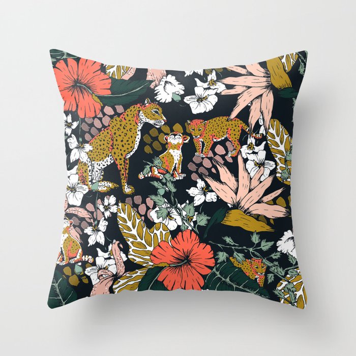 Jungle throw deals pillows