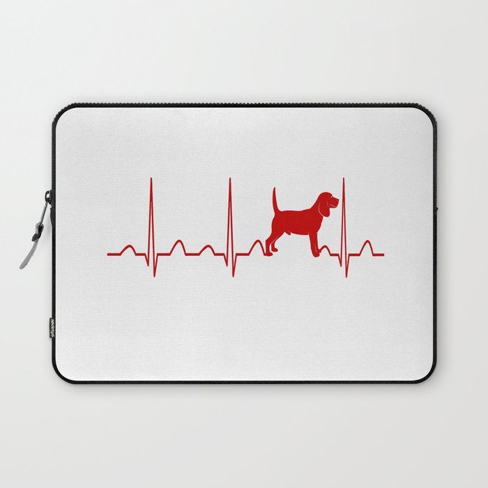 Beagle Heartbeat Laptop Sleeve