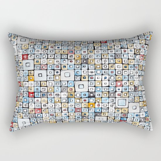 Grid#01 Rectangular Pillow