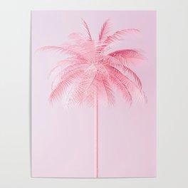 Pink Palm Poster