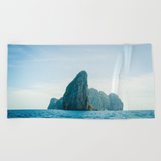 Far Places Beach Towel