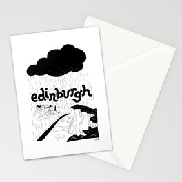Edinburgh Rain Stationery Cards