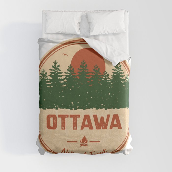 Ottawa National Forest Duvet Cover