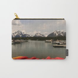 Canoe Meeting At Jackson Lake Carry-All Pouch