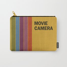 Retro Movie Carry-All Pouch | Minimal, 80S, Texture, Vintage, Yellow, Geometry, Dust, Rainbow, 70S, Vhs 